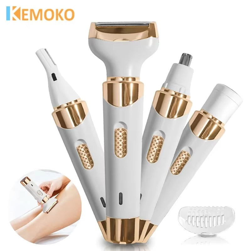 4-in-1 Electric Shaver & Trimmer for Women