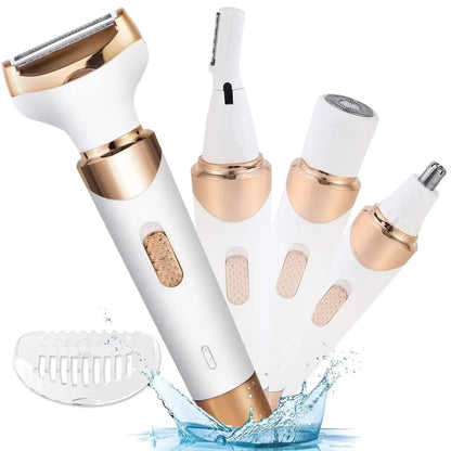 4-in-1 Electric Shaver & Trimmer for Women