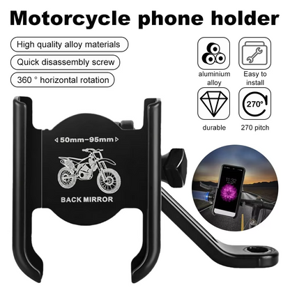 Metallic Motorcycle Phone Holder