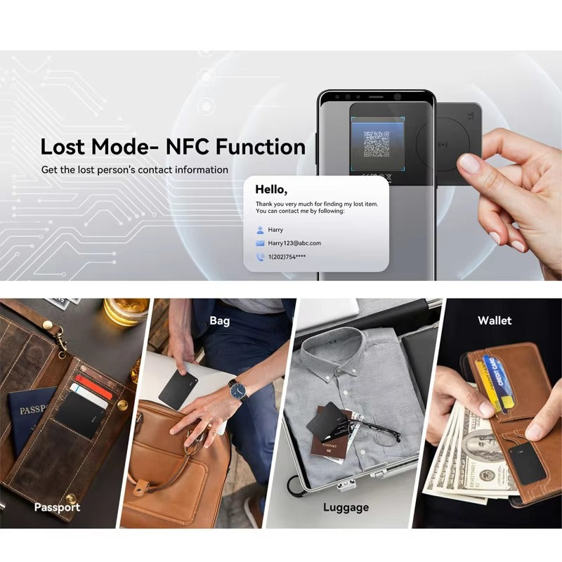 MiLi Anti-Lost Smart Card Tracker – Works with Apple Find My & Android Find Hub